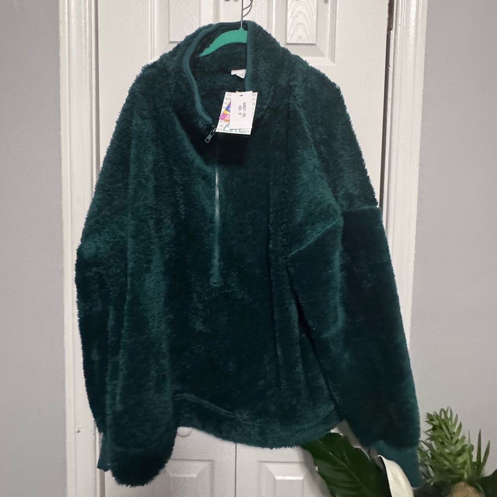 Cozy Teal Fleece Pullover from LuLaRoe